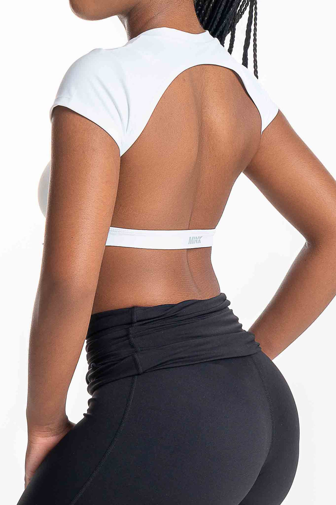 THEIA - OPEN BACK CROPPED TEE