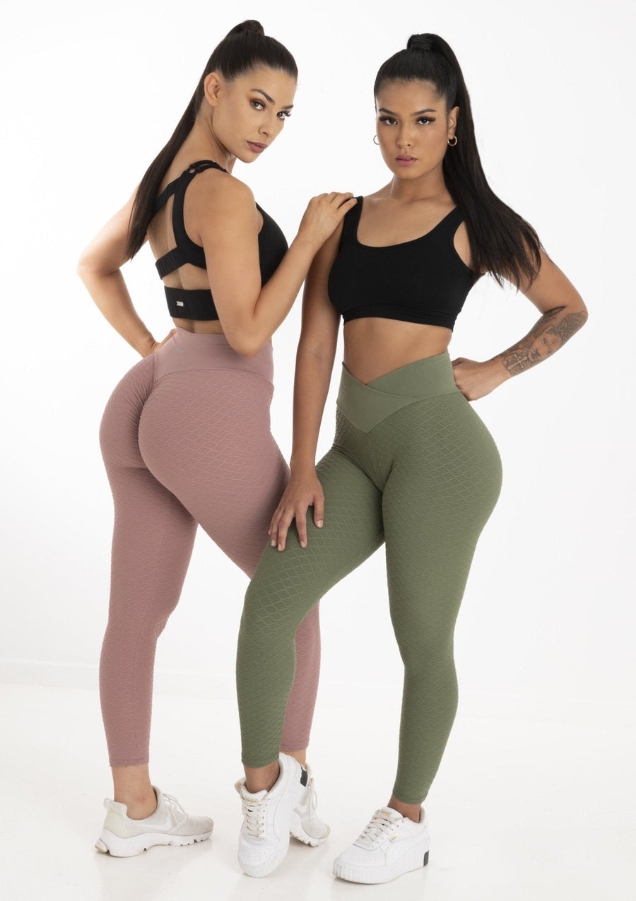 ACCENTUATE - LEGGINGS - KHAKI GREEN - StrongByMinx