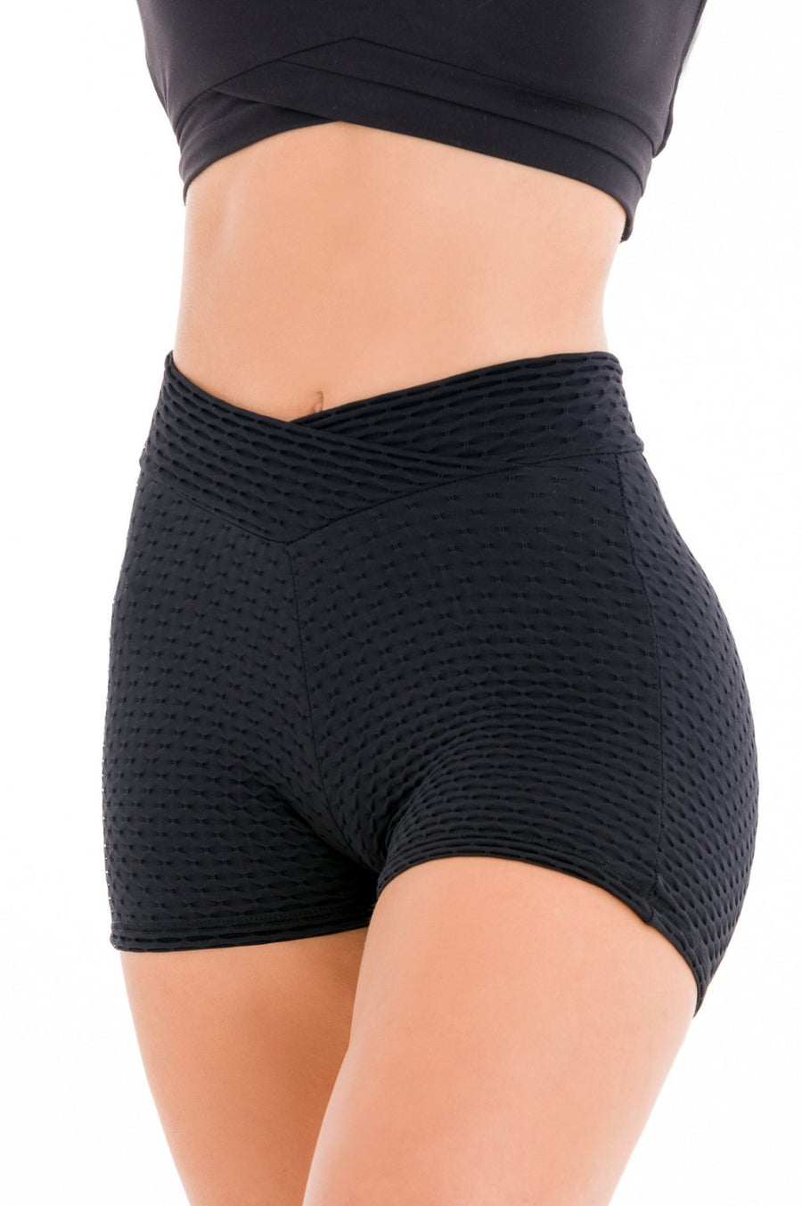 LIFTED - BOOTY SHORTS - JET BLACK - StrongByMinx