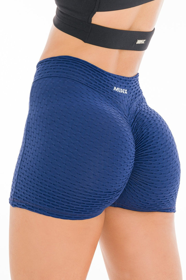 LIFTED - BOOTY SHORTS - NAVY BLUE - StrongByMinx