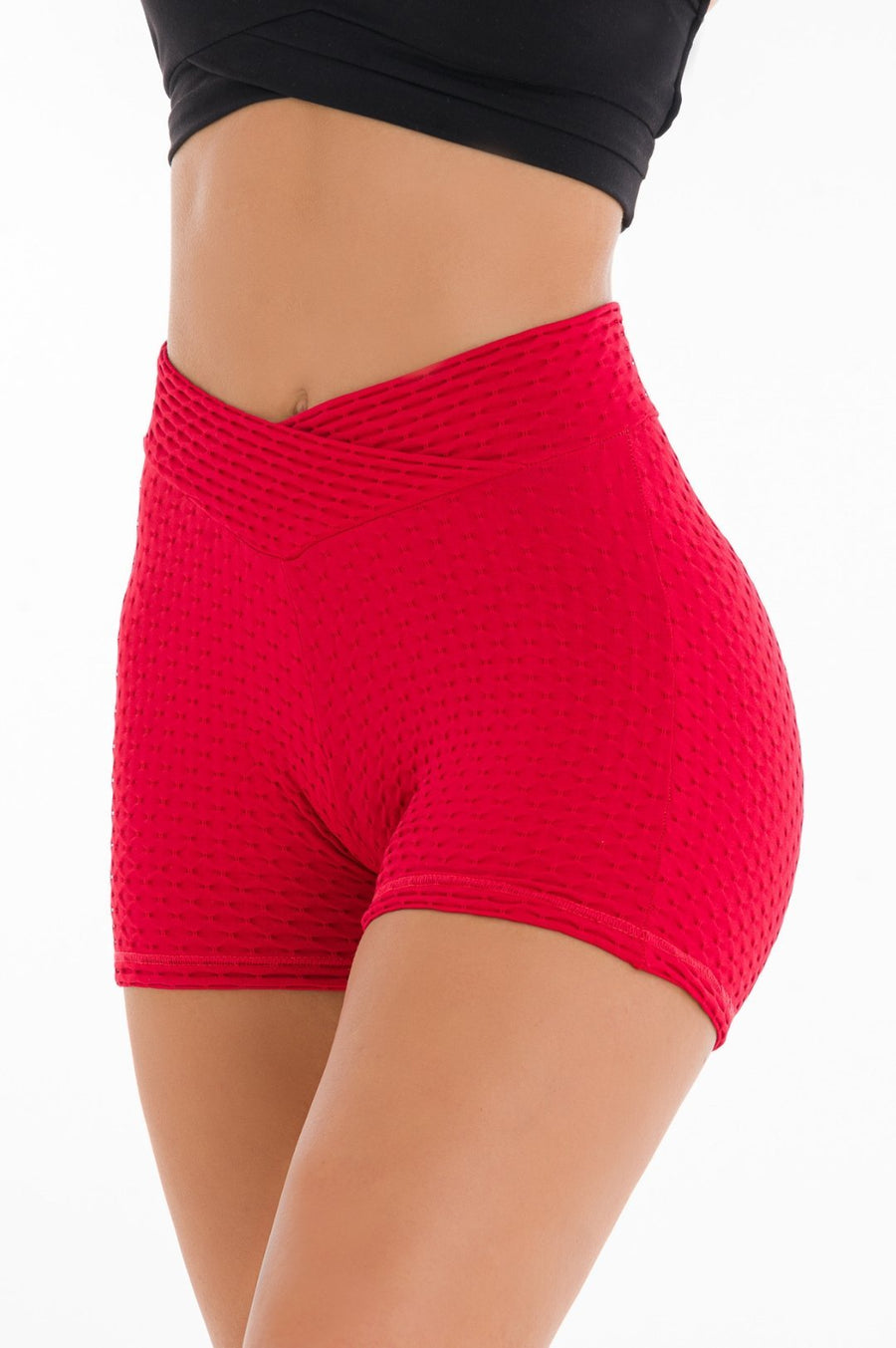 LIFTED - BOOTY SHORTS - RED - StrongByMinx